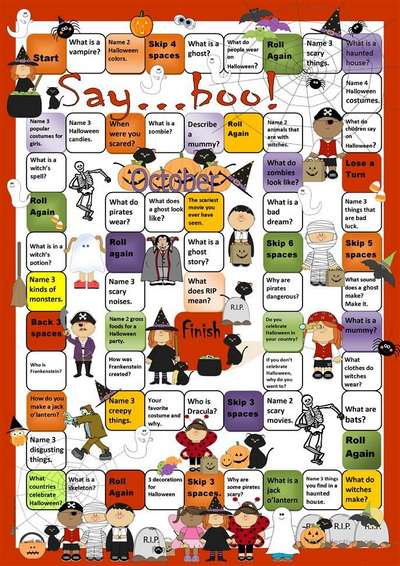 Boo! 5 Halloween speaking activities