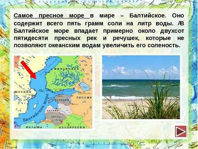 Почему Балтийское море самое пресное на Земле?