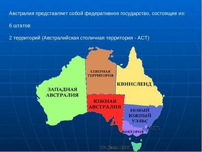 На каком континенте расположена страна Австралия?