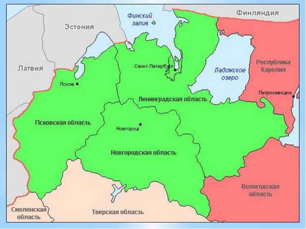 Северо-Западный экономический район – население, хаpaктеристика, карта и географическое положение