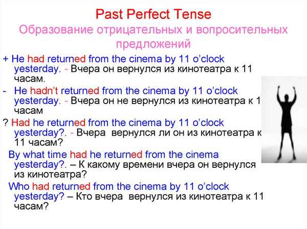 Past perfect примеры предложений с переводом